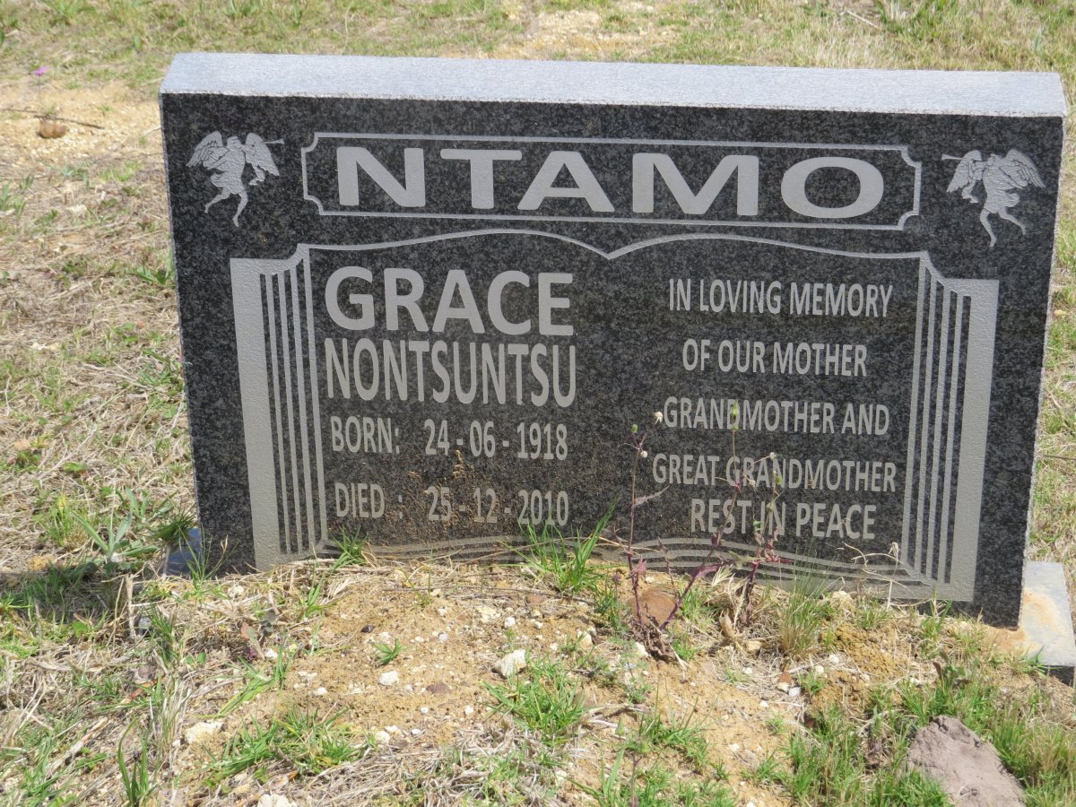 NTAMO Grace Nontsuntsu 1918-2010