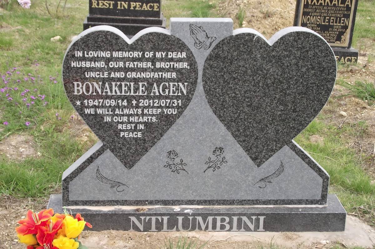 NTLUBINI Bonakele Agen 1947-2012