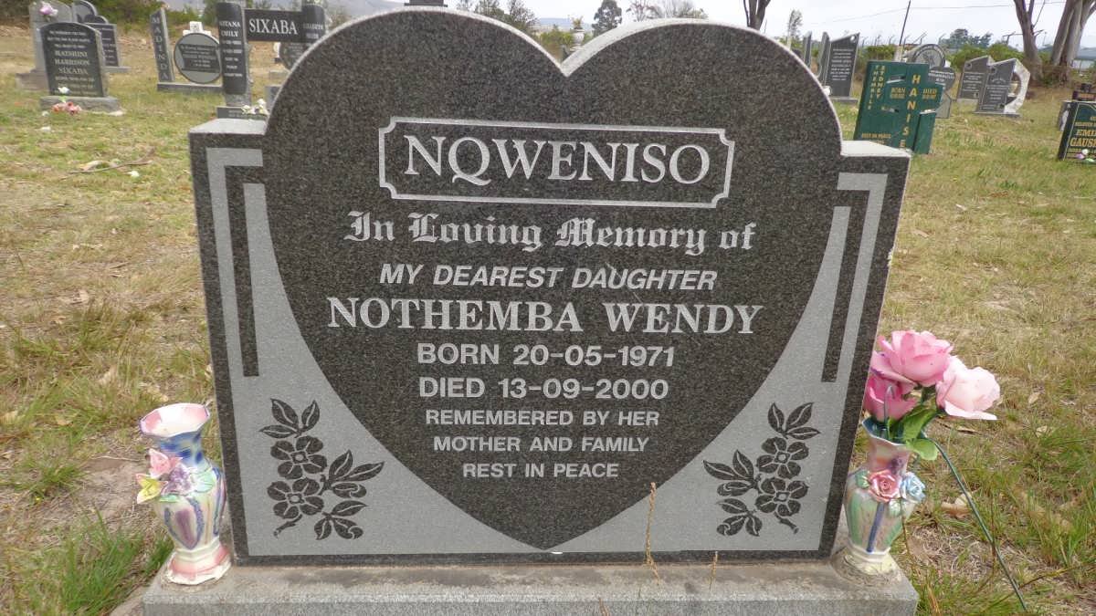 NQWENISO Nothemba Wendy 1971-2000