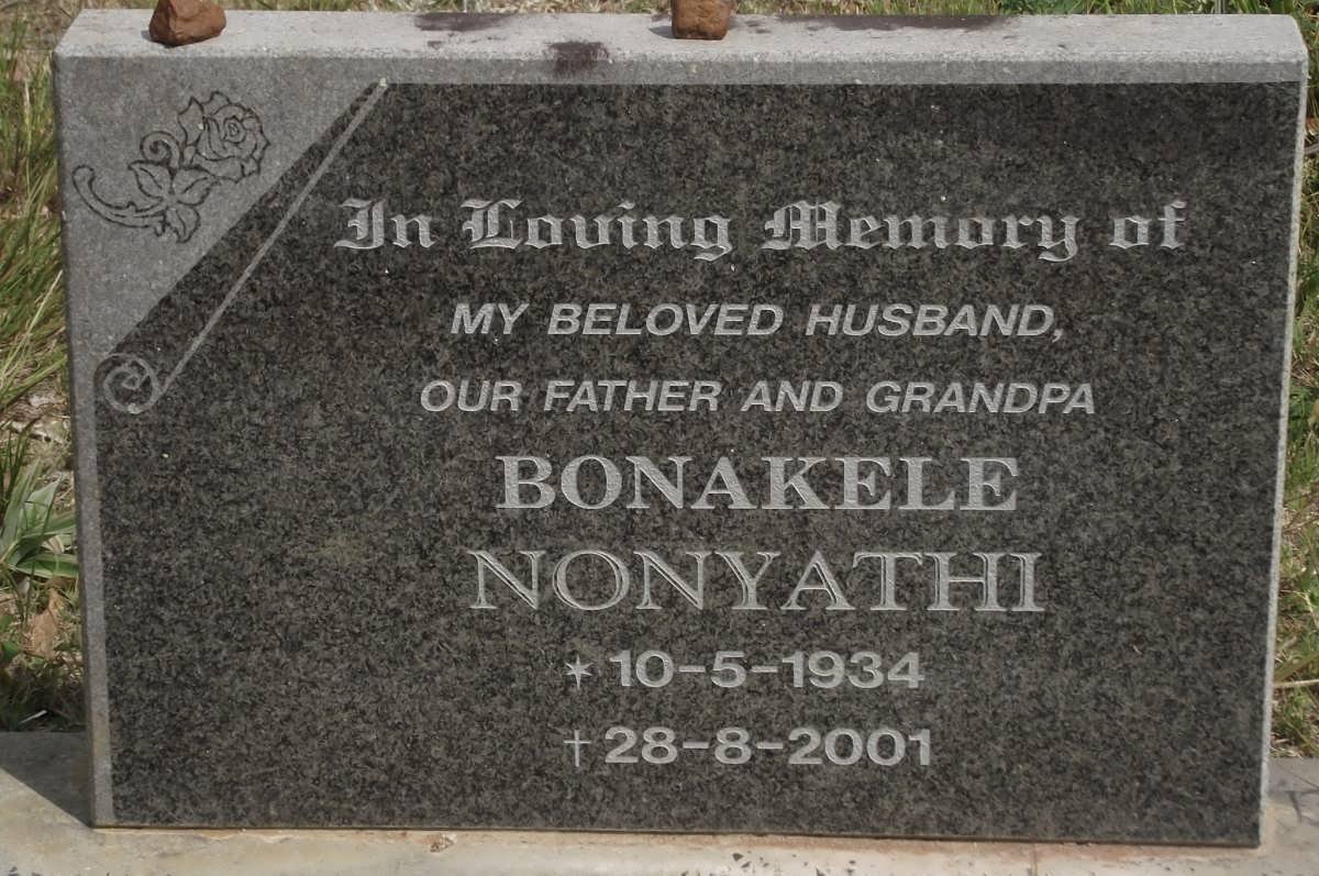 NONYATHI Bonakele 1934-2001