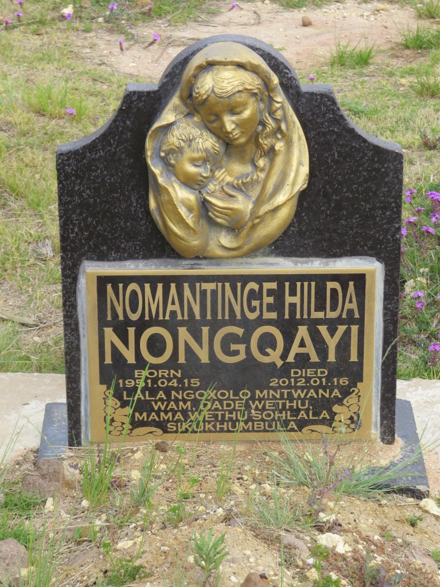 NONGQAYI Nomatinge Hilda 1951-2012