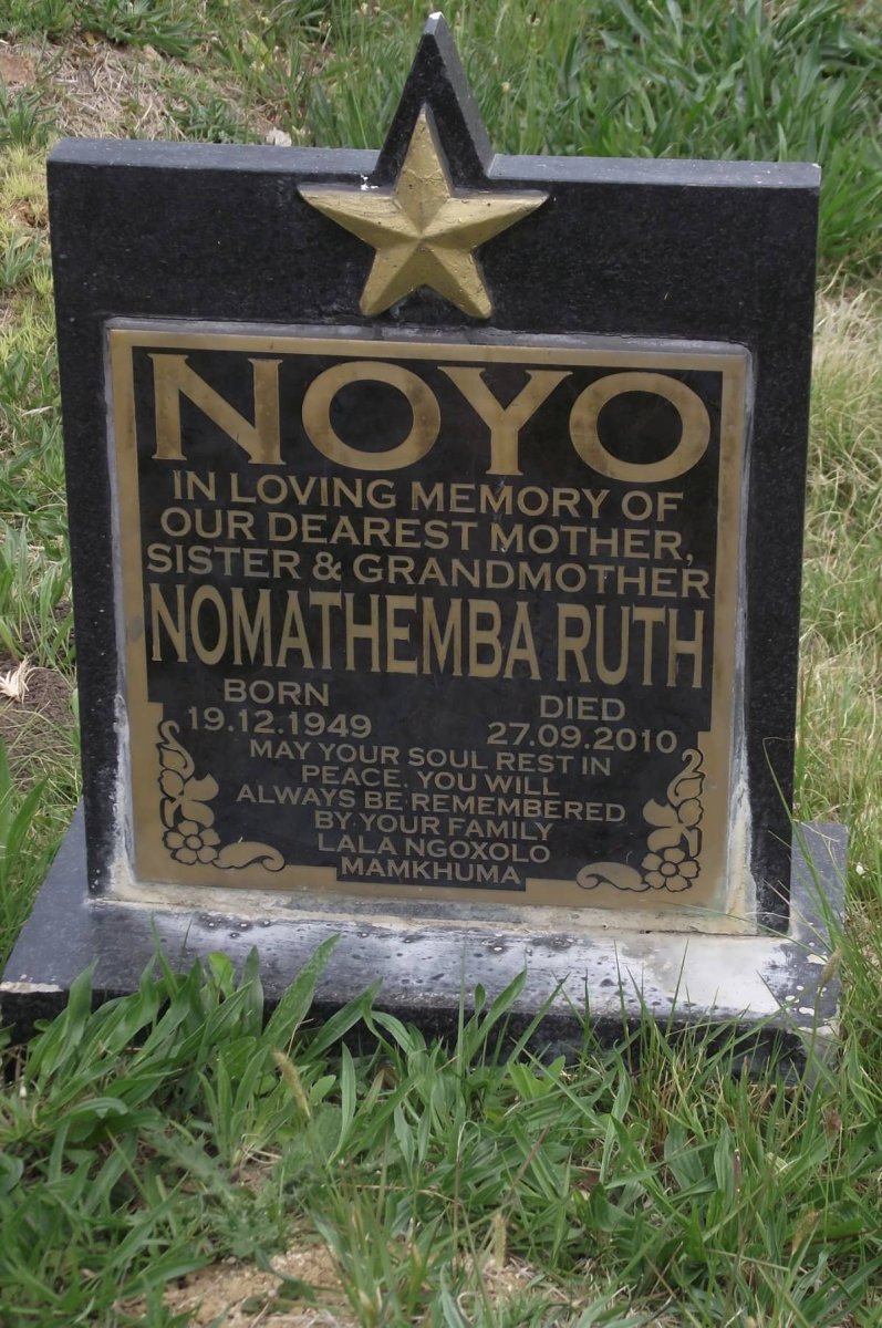 NOYO Nomathemba Ruth 1949-2010