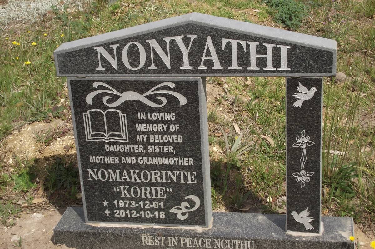 NONYATHI Nomakorinte 1973-2001