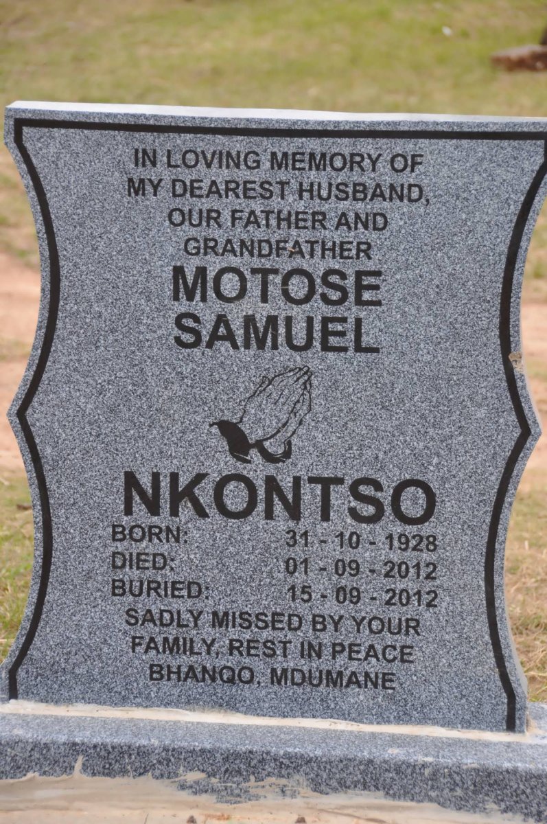 NKONTSO Motose Samuel 1928-2012