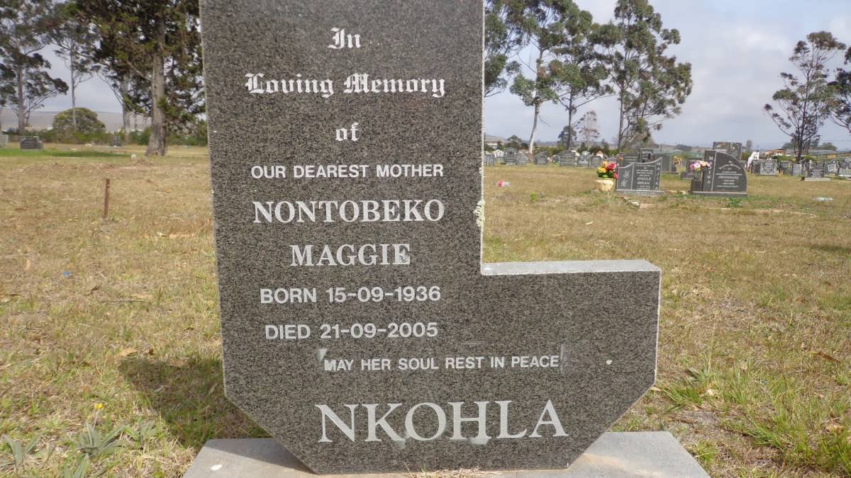 NKOHLA Nontobeko Maggie 1936-2005