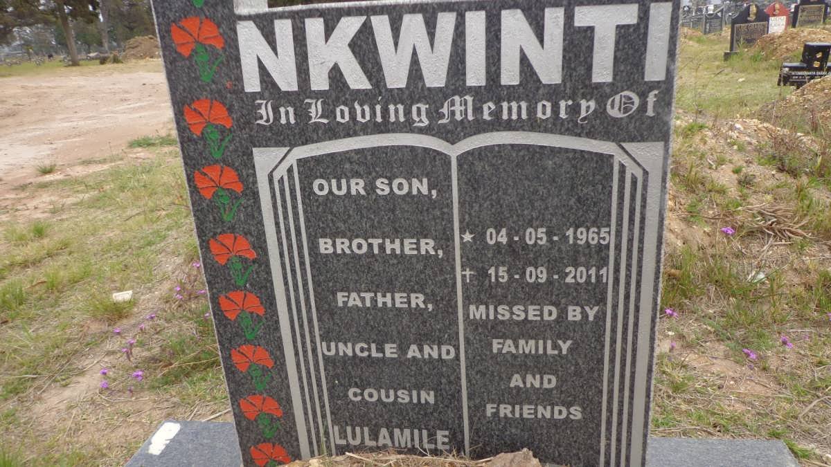 NKWINTI Lulamile 1965-2011