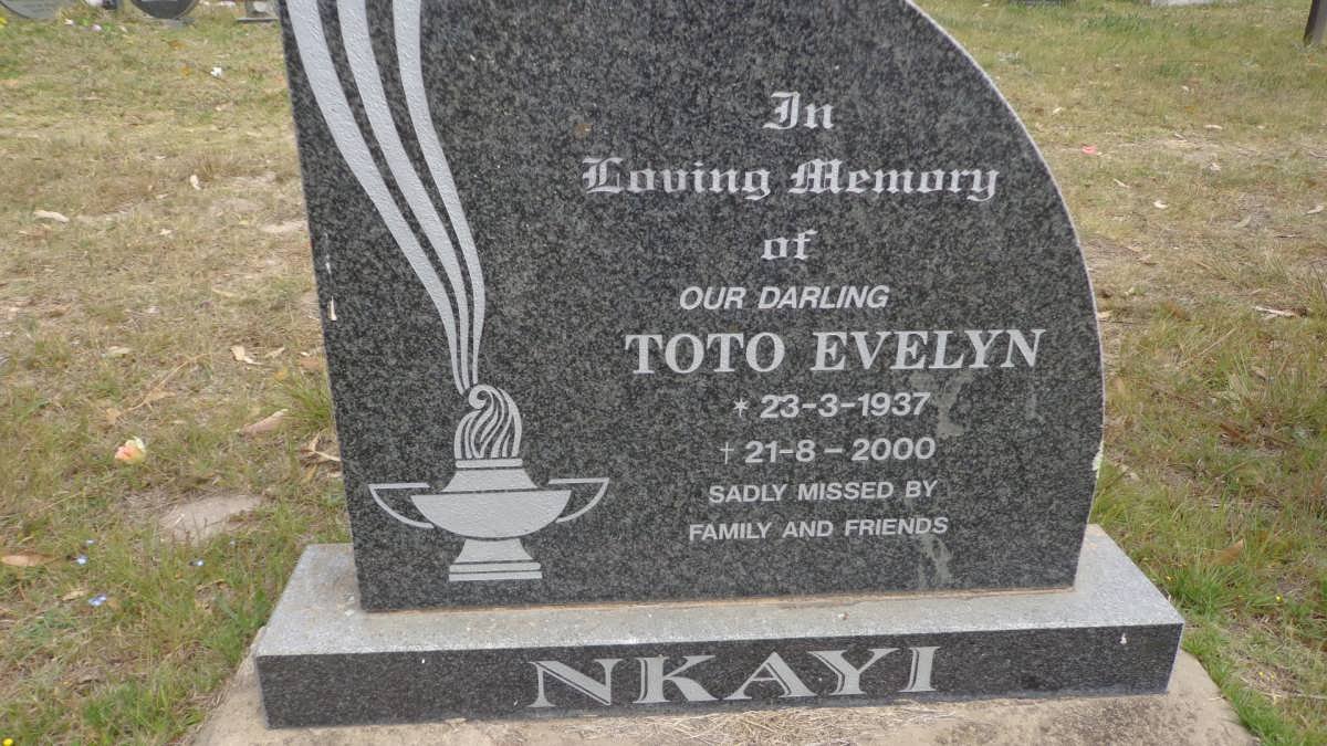 NKAYI Toto Evelyn 1937-2000