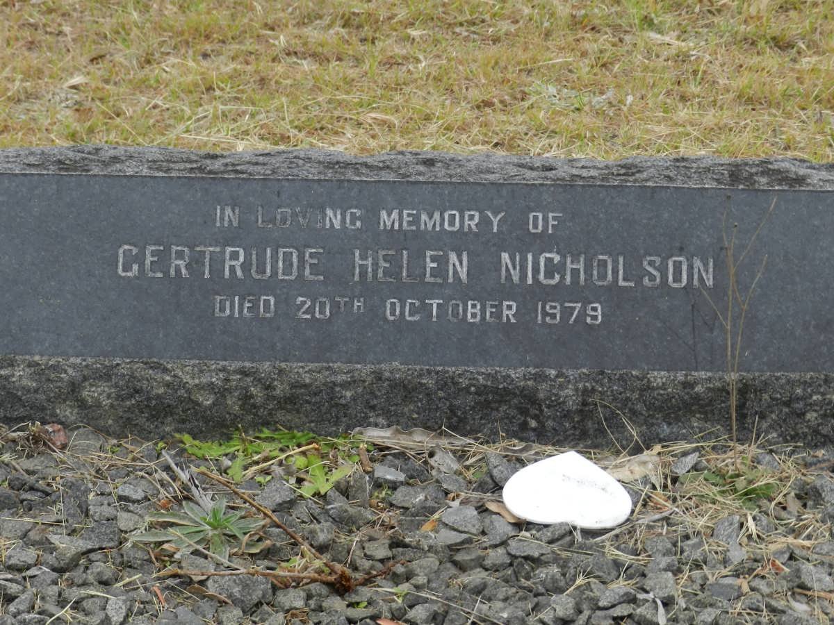NICHOLSON Gertrude Helen -1979