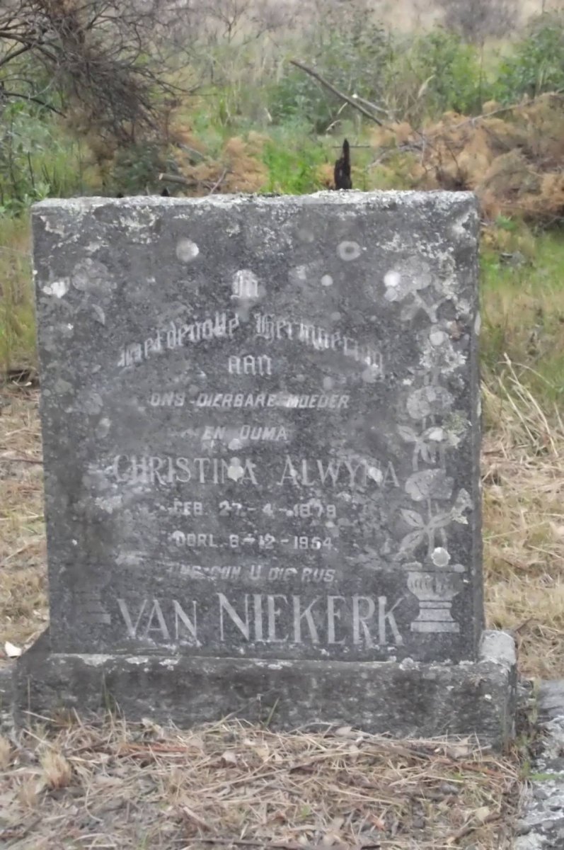 NIEKERK Christina Alwyna, van 1879-1954