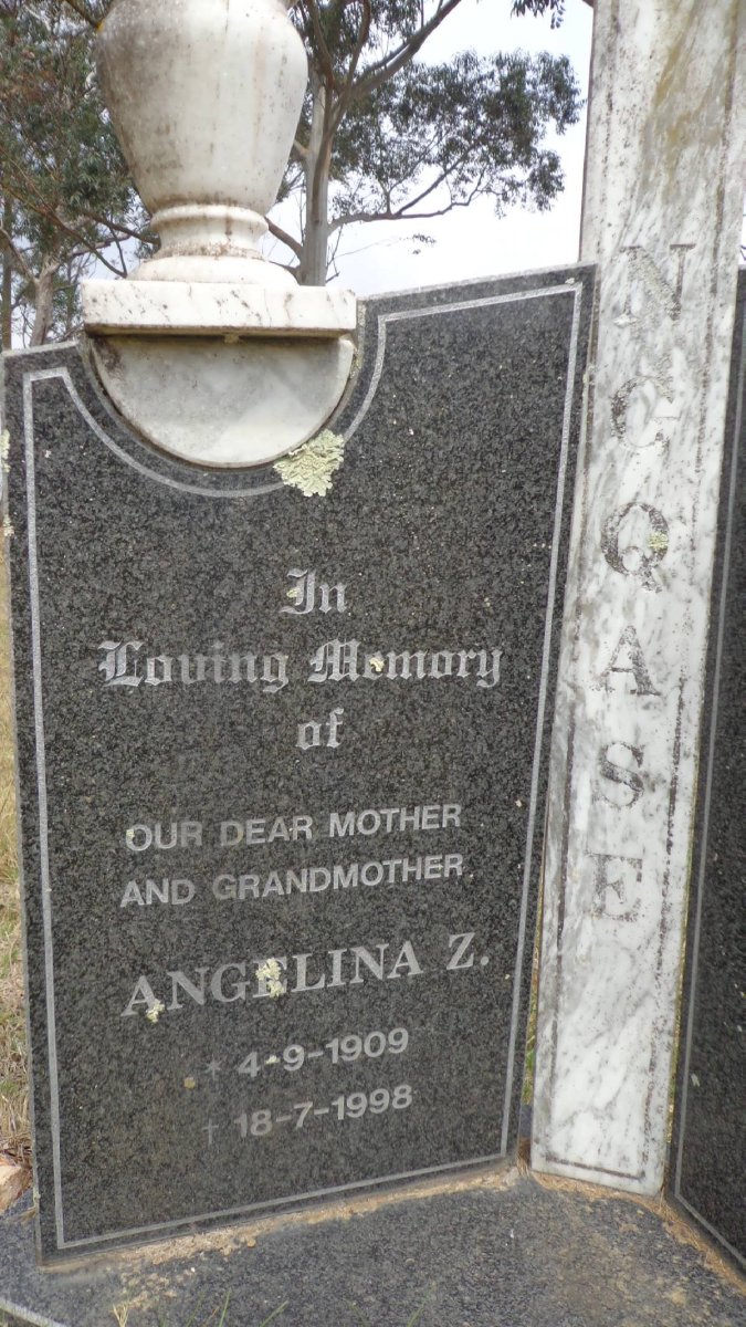 NGQASE Angelina Z. 1909-1998