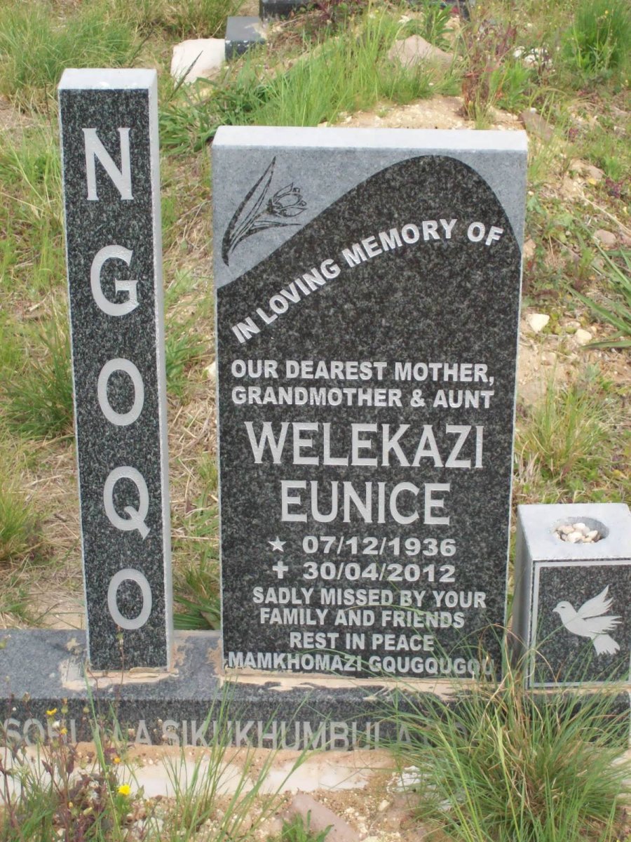 NGOQO Welekazi Eunice 1936-2012