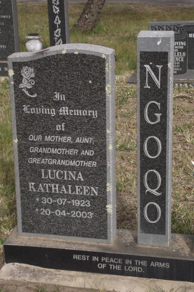 NGOQO Lucina Kathaleen 1923-2003