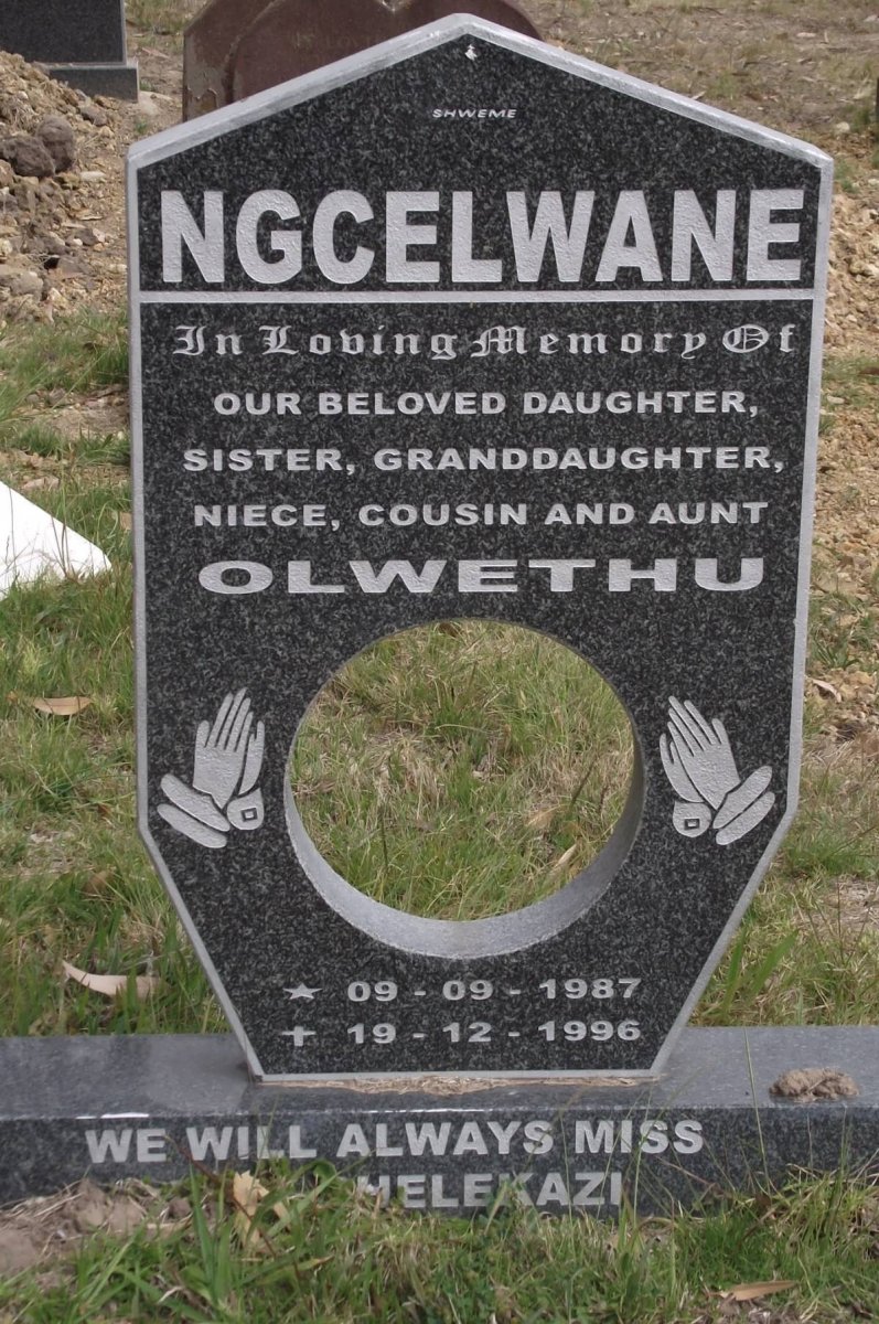 NGCELWANE Olwethu 1987-1996