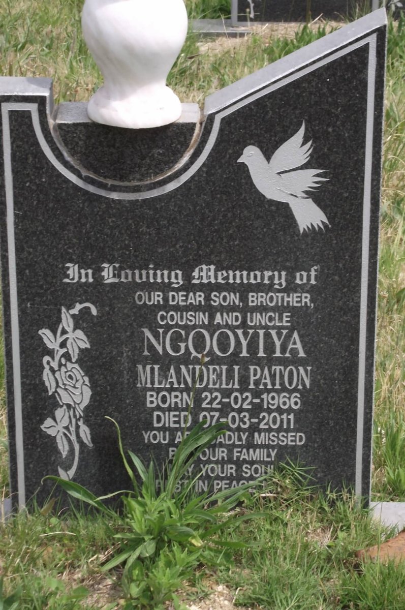 NGQOYIYA Mlandeli Paton 1966-2011