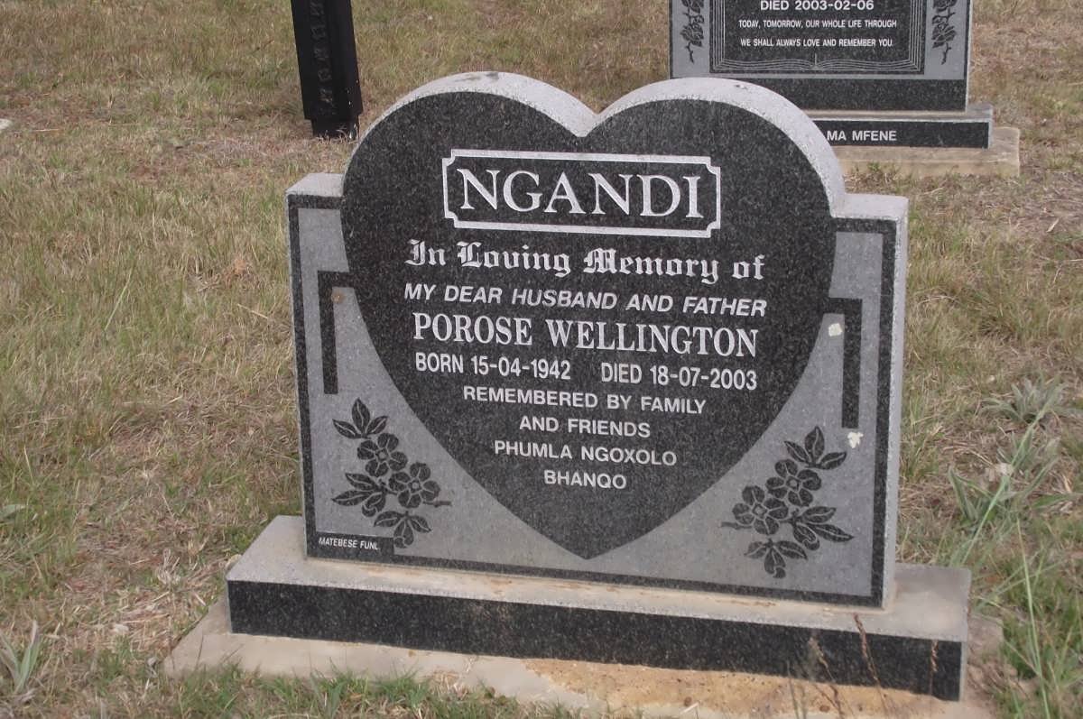 NGANDI Porose Wellington 1942-2003