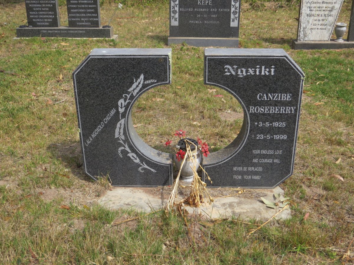 NGXIKI Canzibe Roseberry 1925-1999