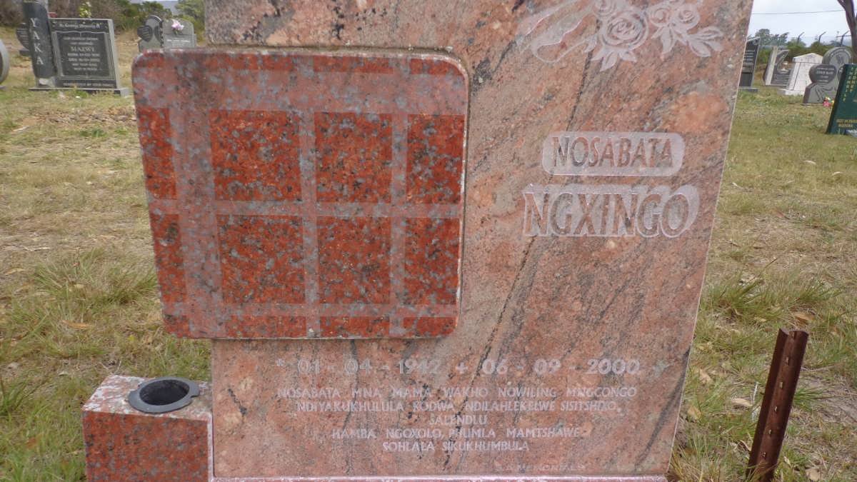 NGKINGO Nosabata 1942-2000