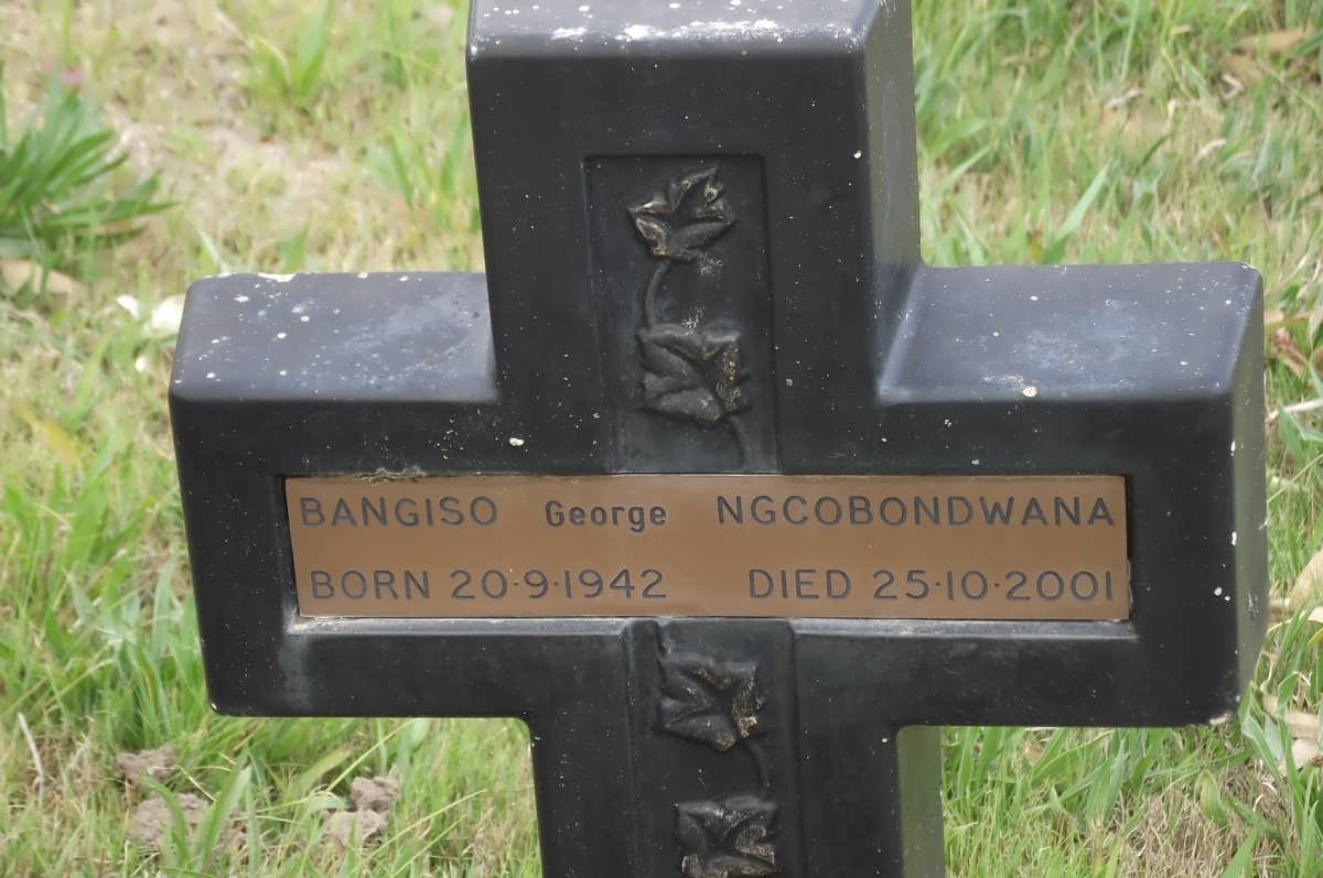NGCOBONDWANA Bangiso George 1942-2001