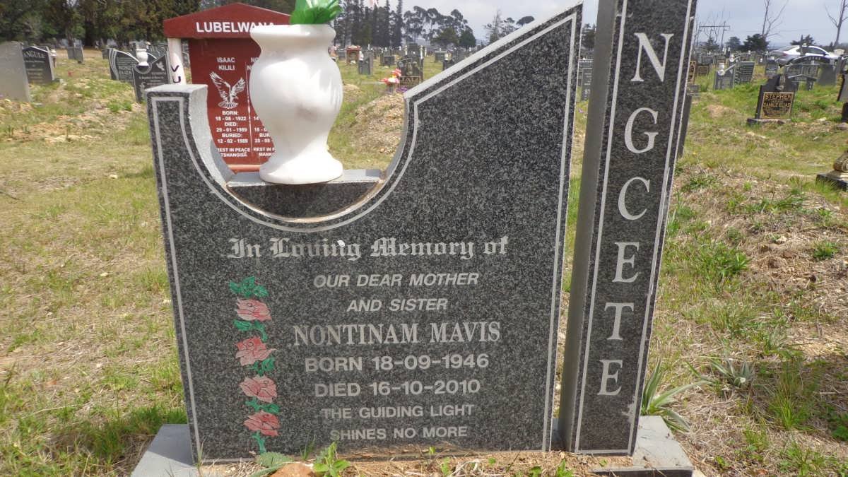 NGCETE Nontinam Mavis 1946-2010