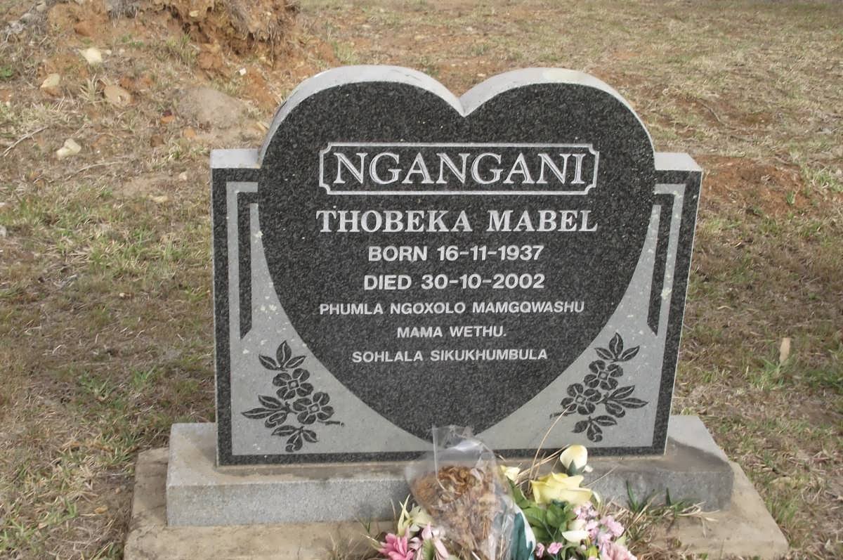 NGANGANI Thobeka Mabel 1937-2002