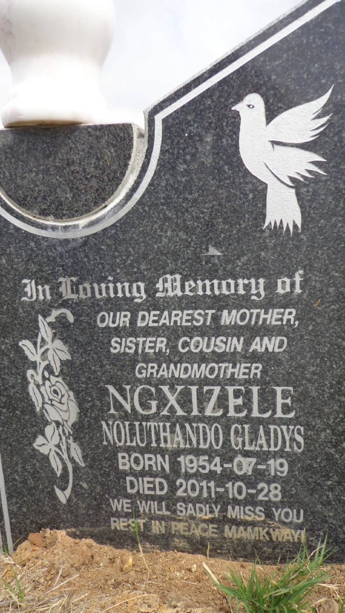 NGXIZELE Noluthando Gladys 1954-2011