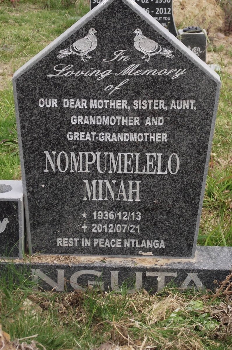 NGUTA Nompumelelo Minah 1936-2012