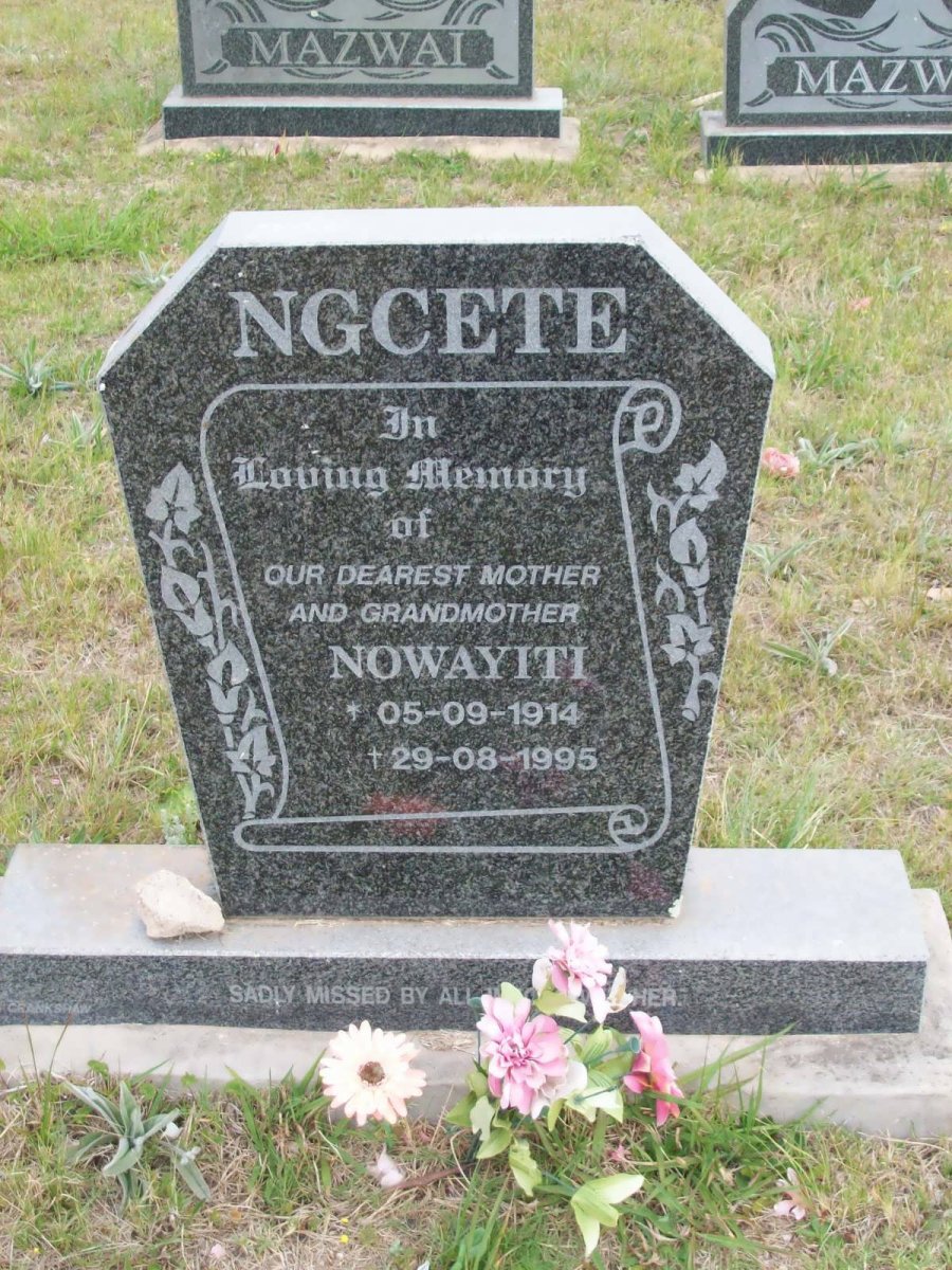 NGCETE Nowayiti 1914-1995