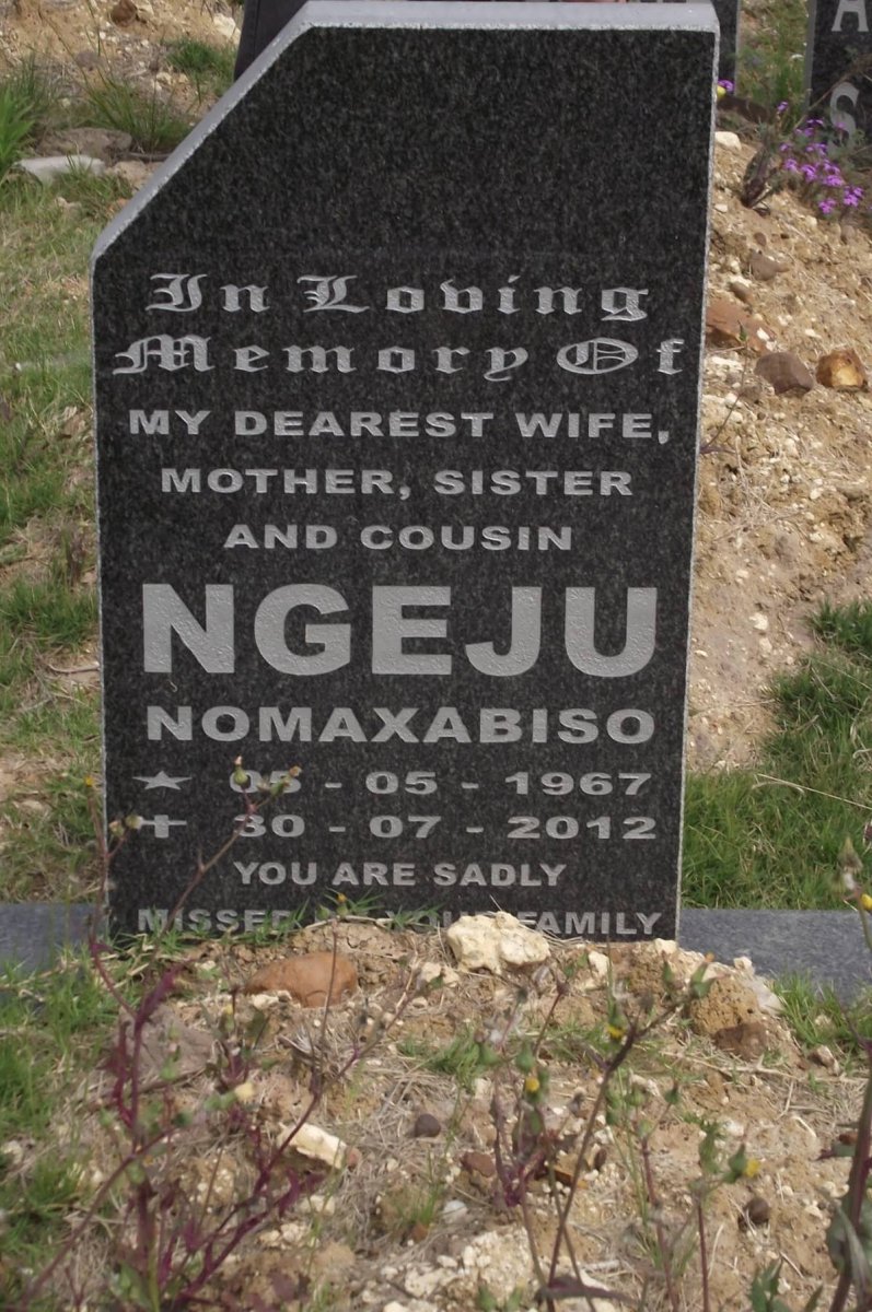 NGEJU Nomaxabiso 1967-2012
