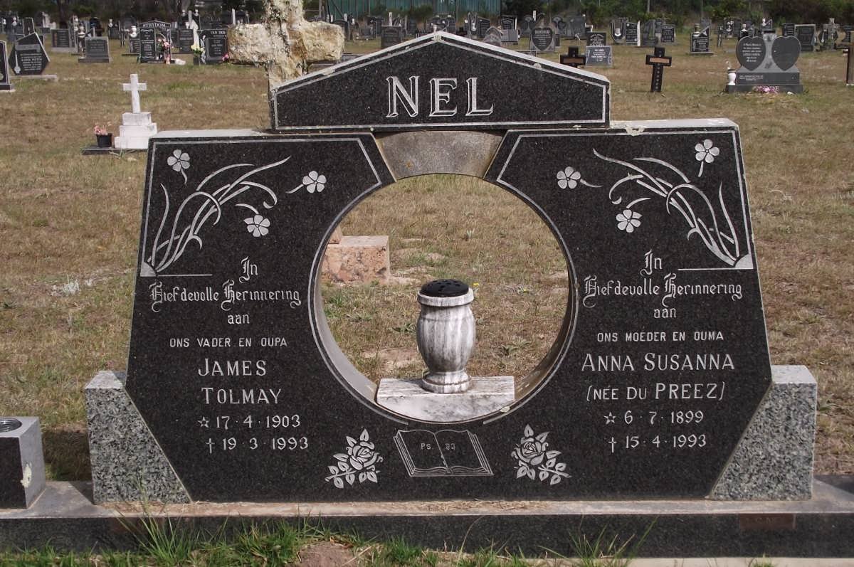 NEL James Tolmay 1903-1993 &amp; Anna Susanna DU PREEZ 1899-1993