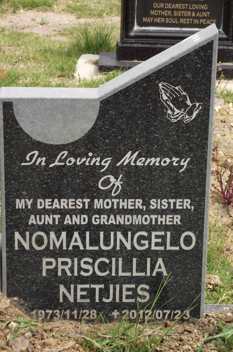 NETJIES Nomalungelo Priscillia 1973-2012
