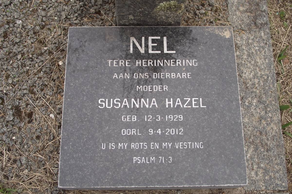 NEL Susanna Hazel 1929-2012
