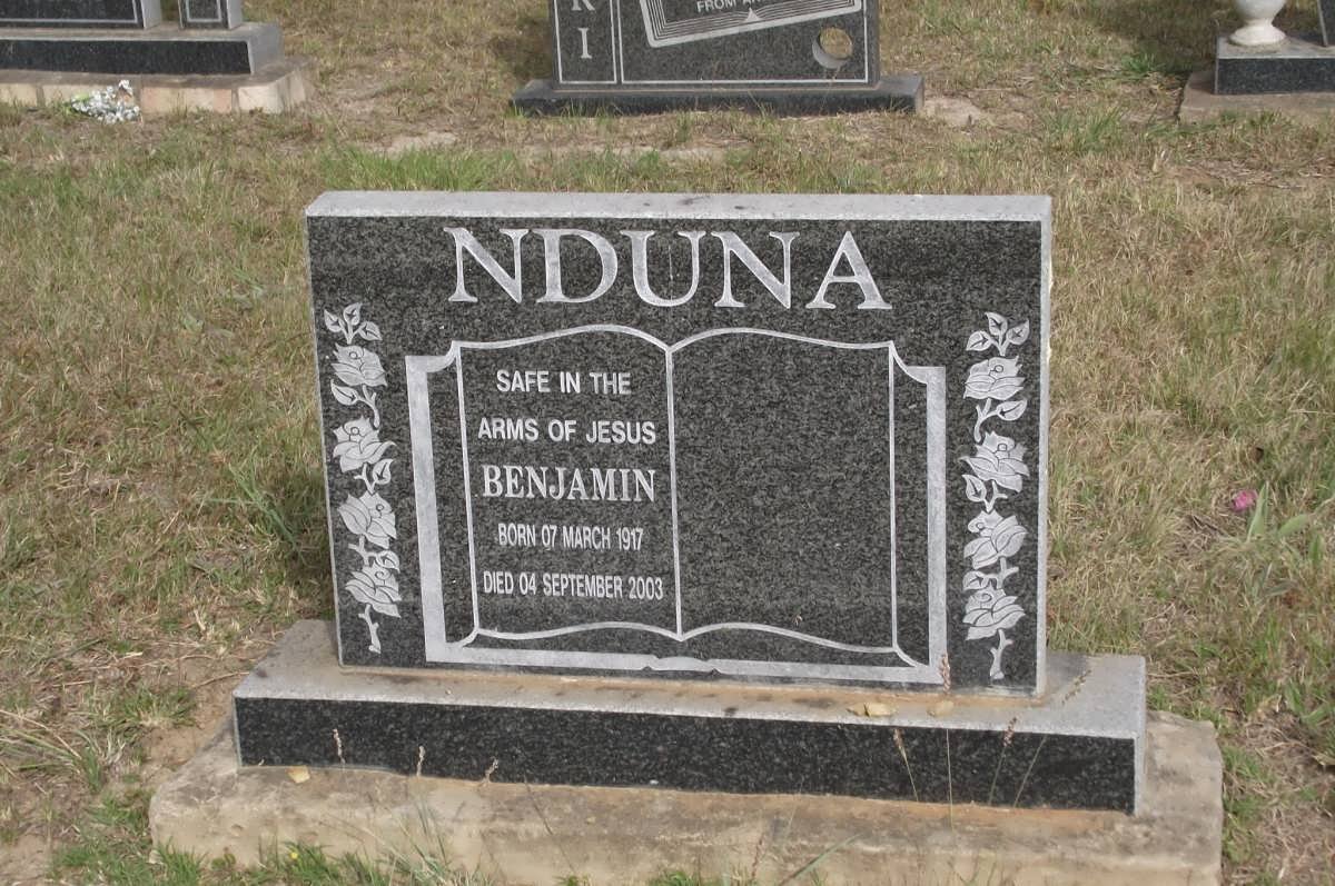 NDUNA Benjamin 1917-2003