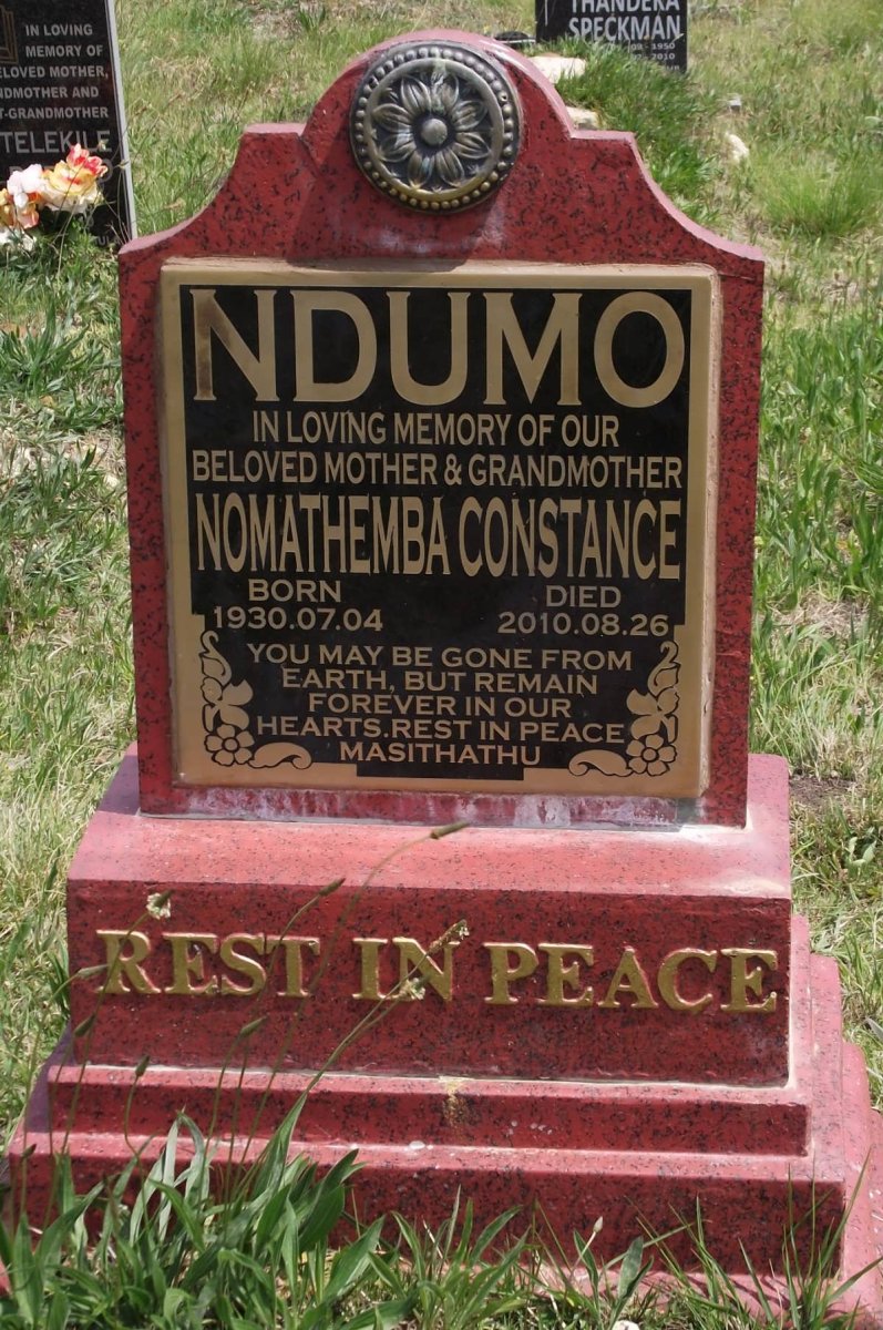 NDUMO Nomathemba Constance 1930-2010