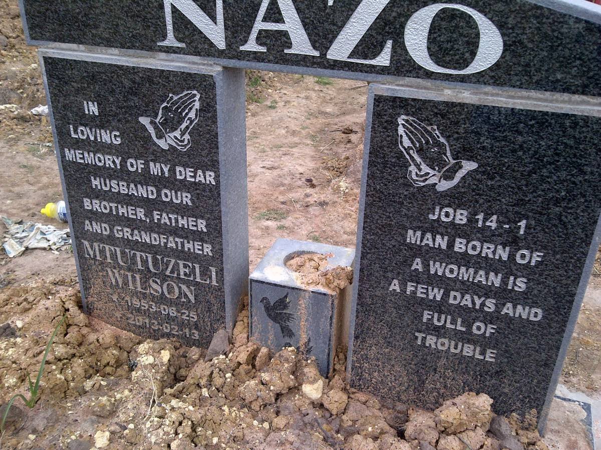 NAZO Mtutuzeli Wilson 1953-2013