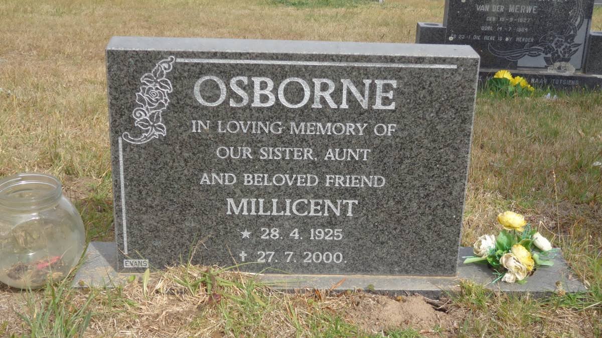 OSBORNE Millicent 1925-2000