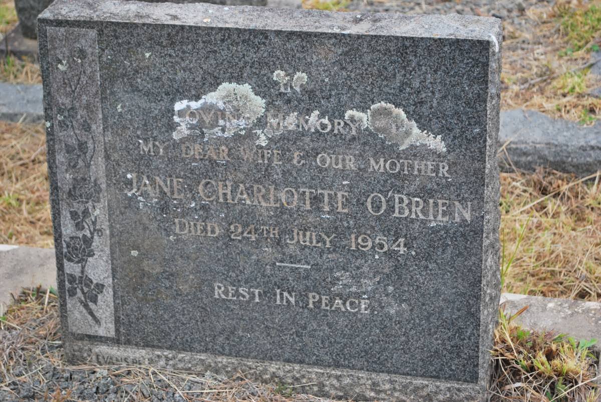 O'BRIEN Jane Charlotte -1954