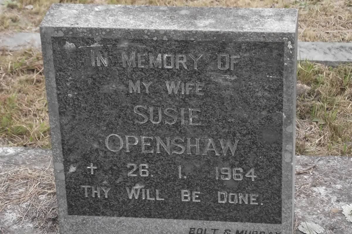 OPENSHAW Susie -1964