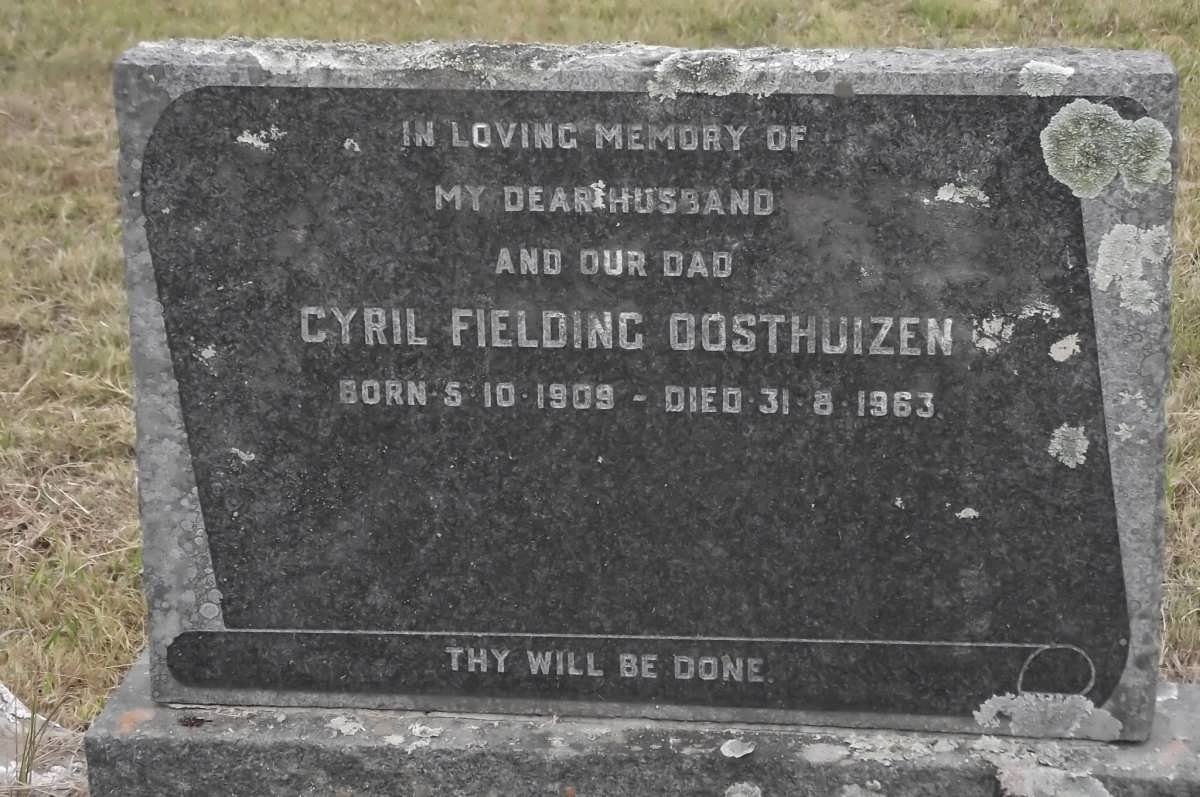 OOSTHUIZEN Cyril Fielding 1909-1963