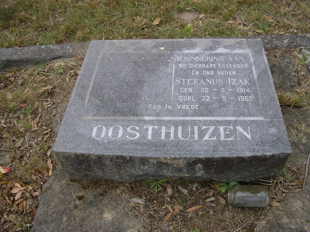 OOSTHUIZEN Stefanus Izak 1914-1965