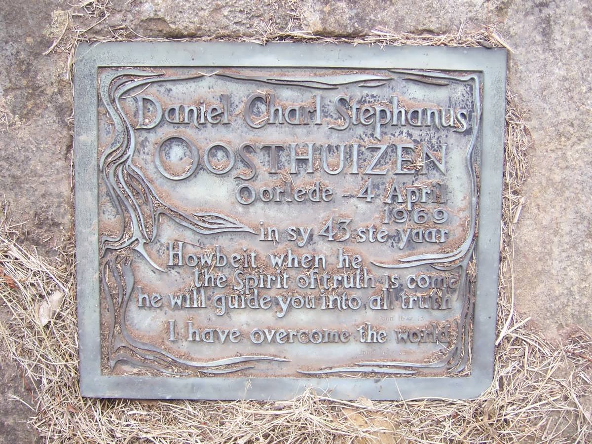OOSTHUIZEN Daniel Charl Stephanus -1969 