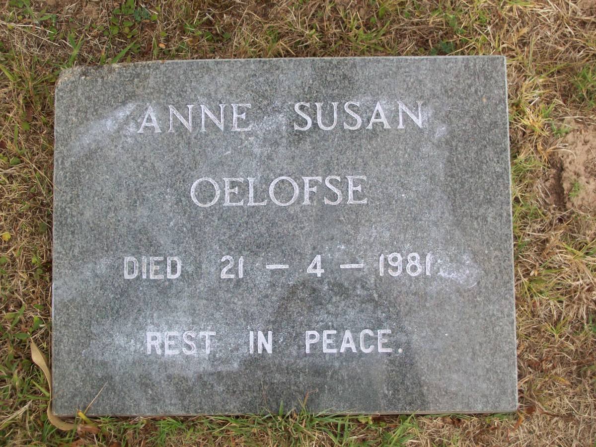 OELOFSE Anne Susan -1981