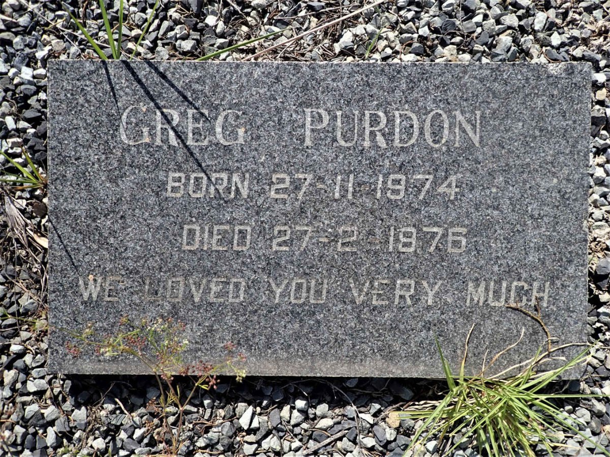 PURDON Greg 1974-1976