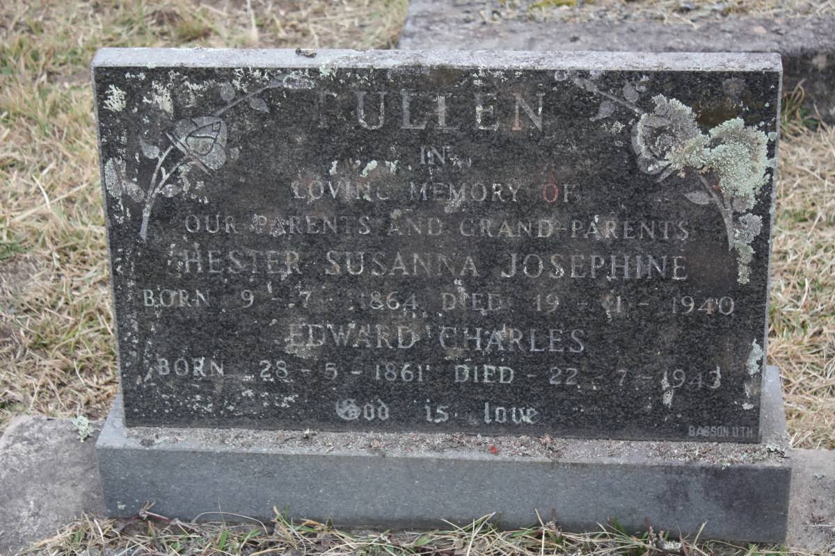 PULLEN Edward Charles 1861-1943 &amp; Hester Susanna Josephine 1864-1940