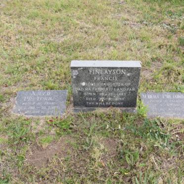 PRETORIUS Albert 1907-1994 &amp; Nellie 1910-1992 :: FINLAYSON Francis 1945-1984