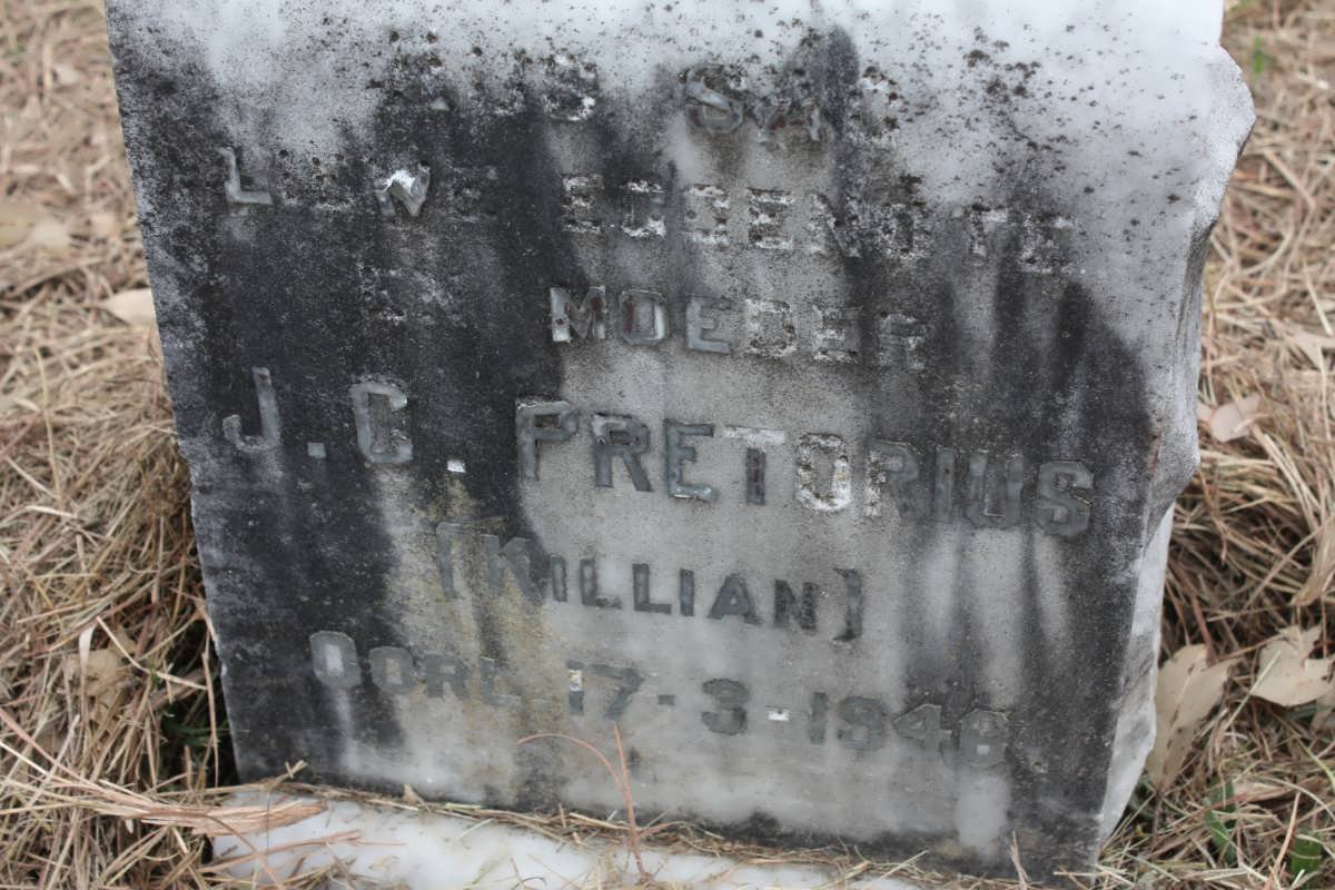 PRETORIUS J.C. nee KILLIAN -1948