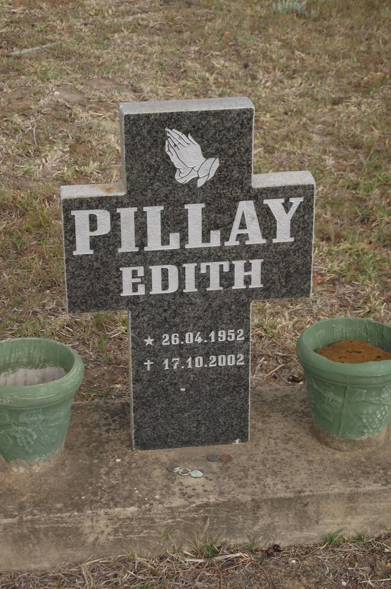 PILLAY Edith 1952-2002