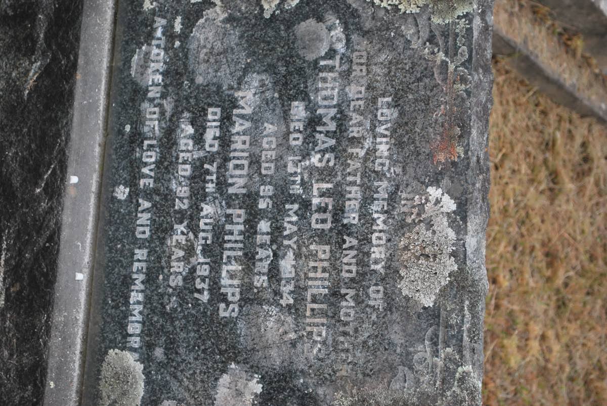 PHILLIPS Thomas Leo -1934 &amp; Marion -1937