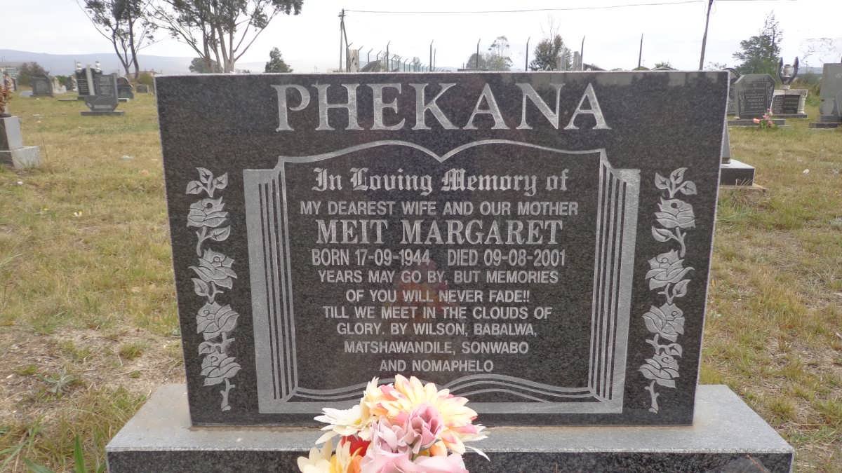 PHEKANA Meit Margaret 1944-2001