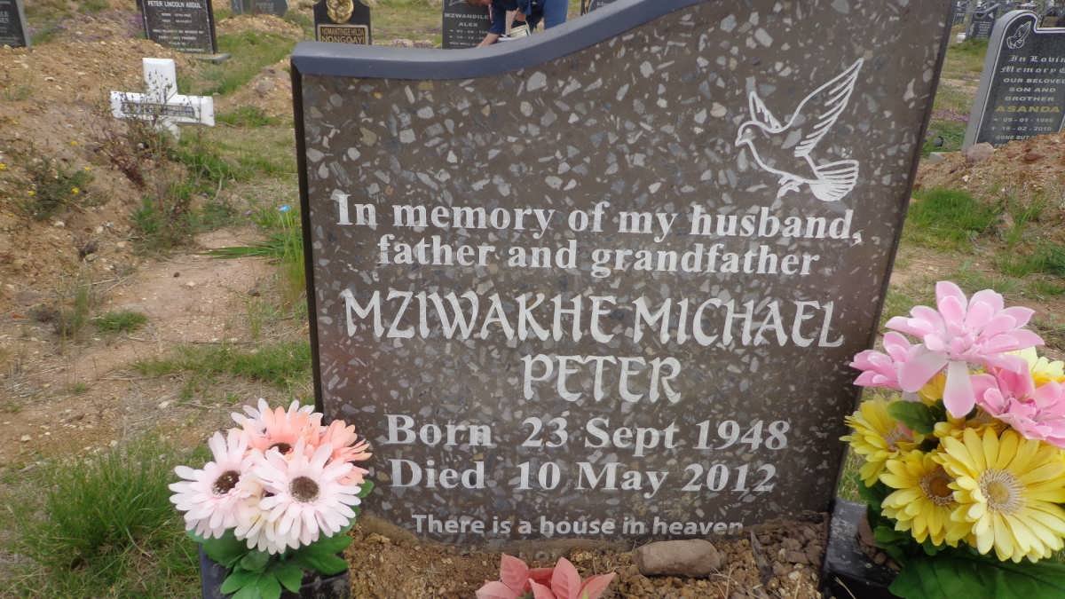 PETER Mziwakhe Michael 1948-2012