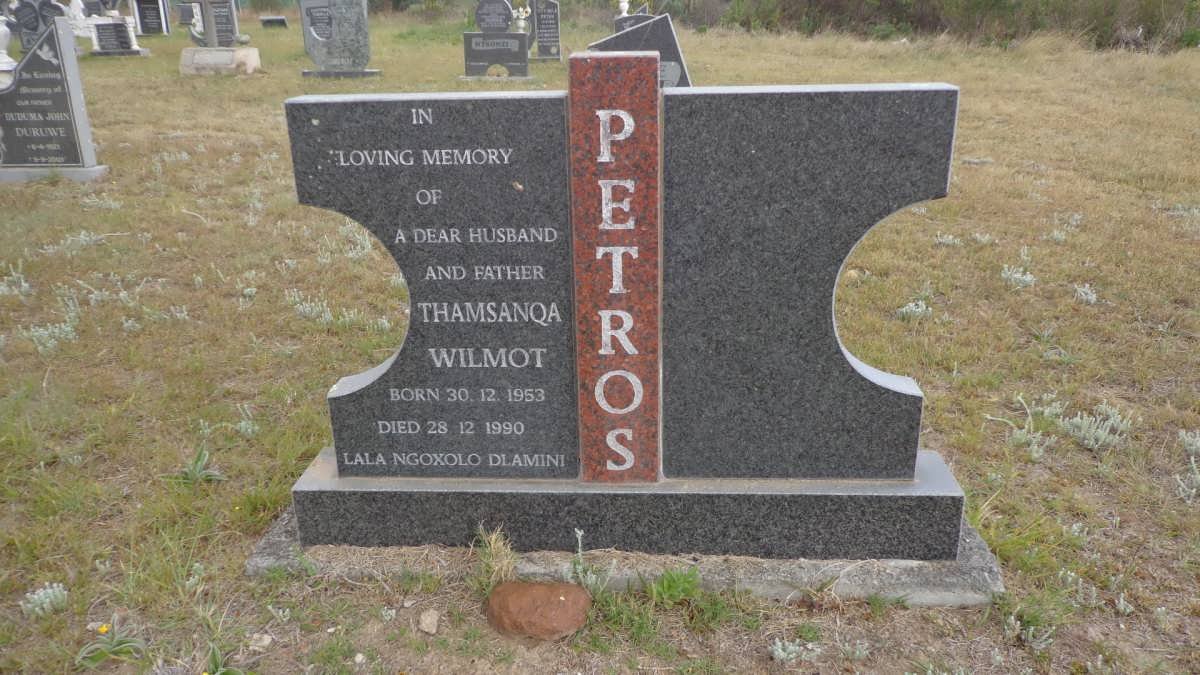 PETROS Thamsanqa Wilmot 1953-1990
